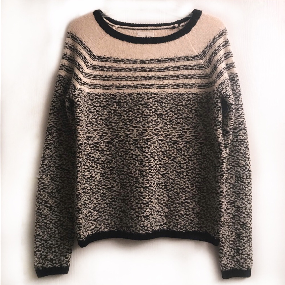Lou & Grey cream & black sweater